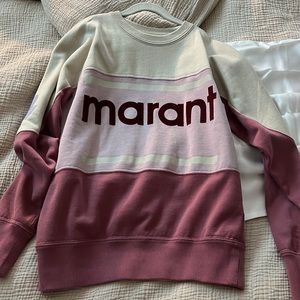 Gallian Flocked Cotton-blend Jersey Sweatshirt In Merlot